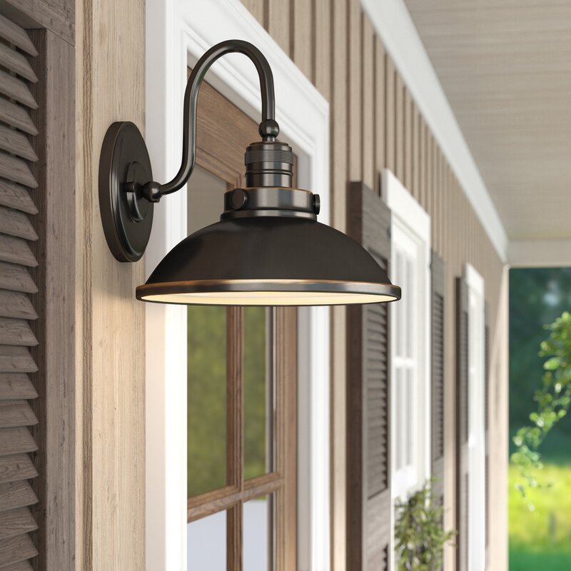 Laurel Foundry Modern Farmhouse Fannie LED Outdoor Barn Light Reviews   Fannie LED Outdoor Barn Light 